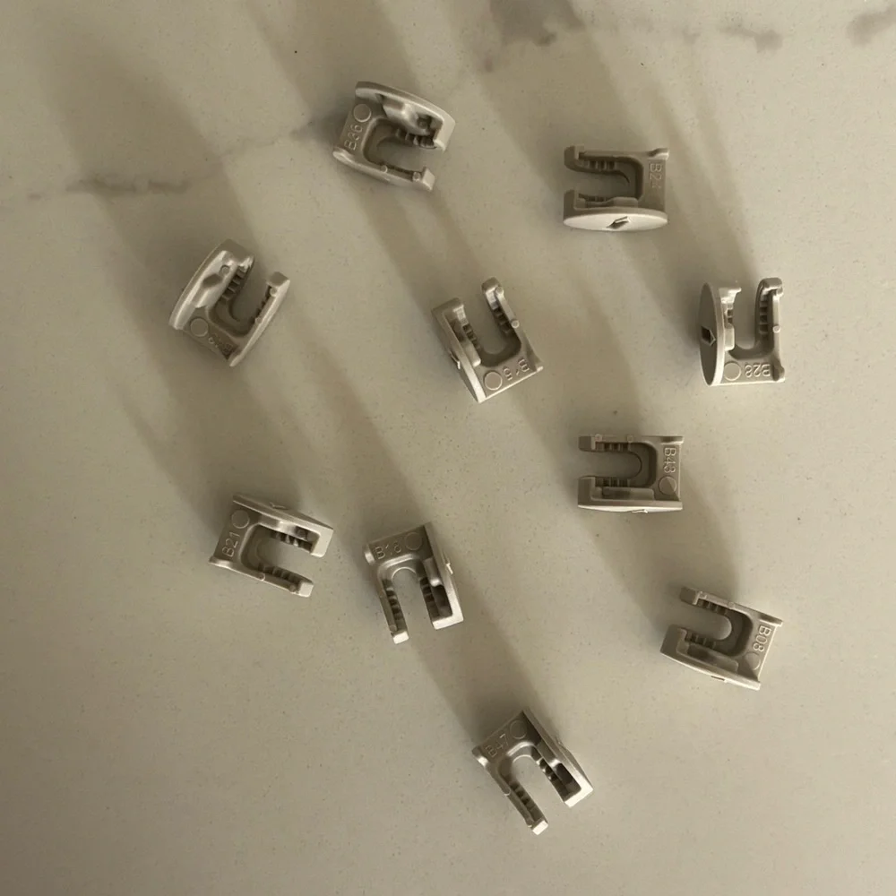 10 IKEA 120076 Plastic Cam Lock Nuts Tan HEMNES Furniture